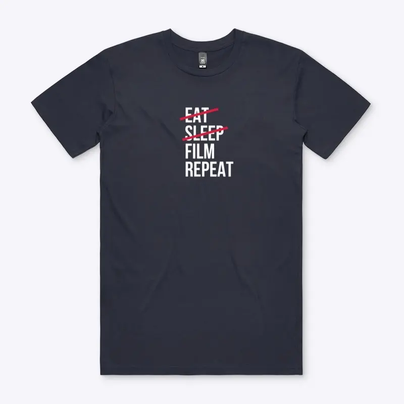 Eat Sleep Film Repeat design